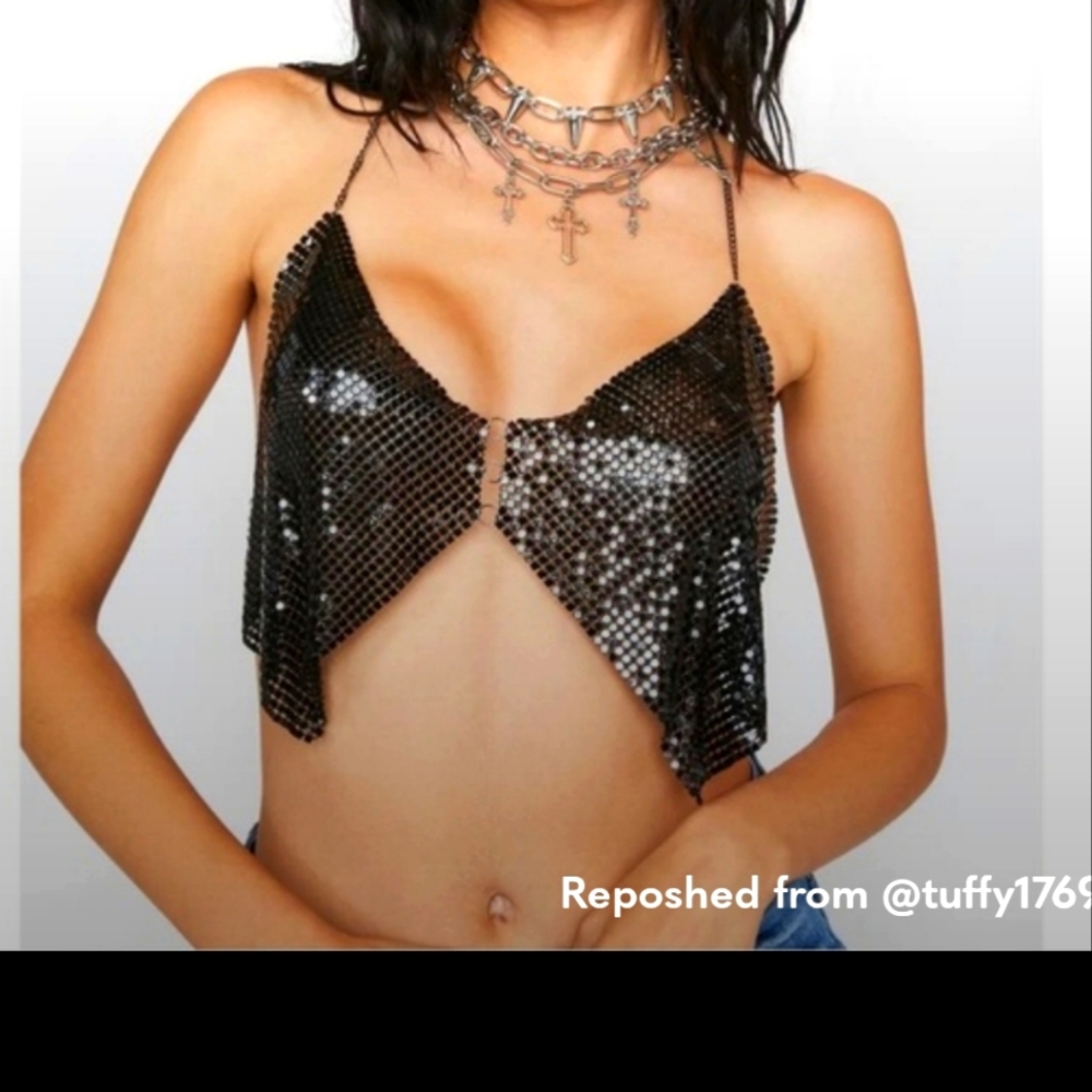 Chainmail Crop Top
